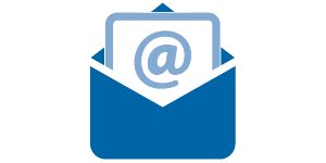 An email in an envelope